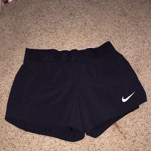 Black 2-in-1 Compression Nike Shorts